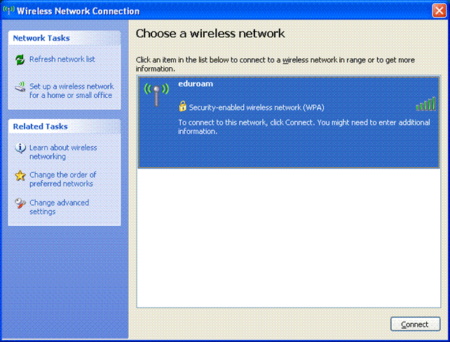 Choose a wireless network