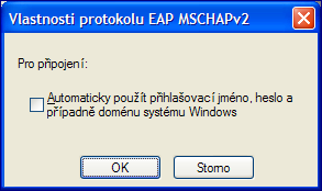 vlastnosti protokolu EAP MSCHAPv2